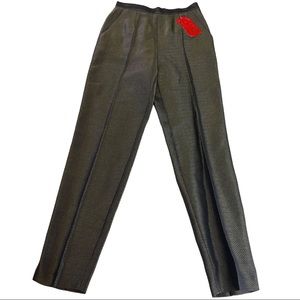 NWT Vintage Escada Gold Shimmer Hose Pants 34